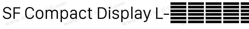 SF Compact Display L字体转换